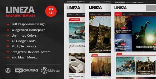 Lineza – Modern Responsive Magazine Theme