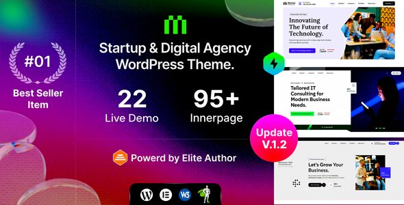 Mortar – Startup Digital Agency WordPress Theme
