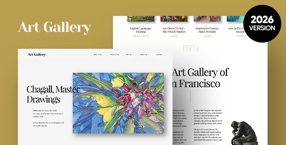 Arte – Gallery & Museum WordPress Theme