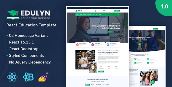 Edulyn – React Education Template