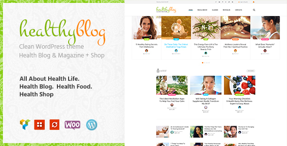 Healthy Blog – Blog WordPress Theme + Store