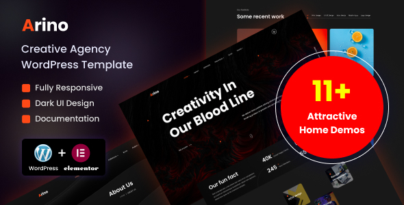 Arino – Creative Agency WordPress Theme