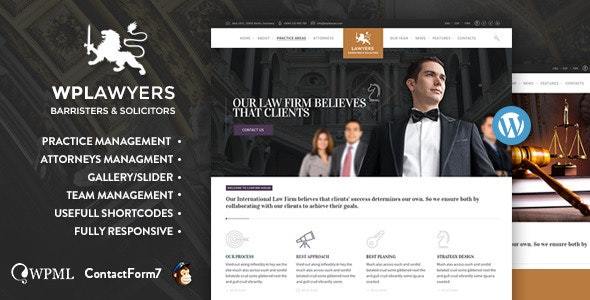 Lawyers  – Attorneys WordPress Theme