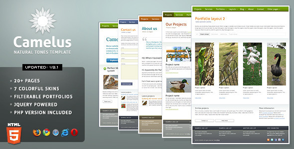 Camelus – Nature Tones Business Template