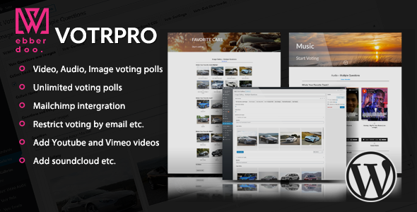 Votr Pro – Easy WordPress Vote Poll Plugin