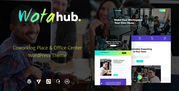 WotaHub – Coworking Space & Office Center WordPress Theme
