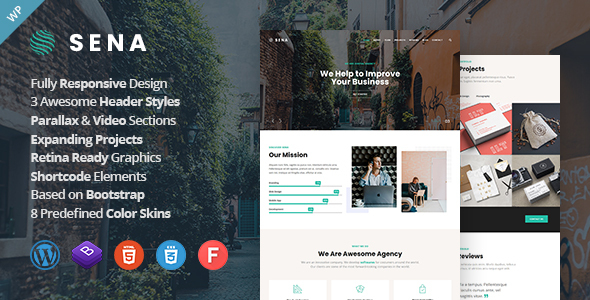 Sena – Creative Multipurpose WordPress Theme