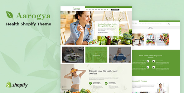 Aarogya – Healthcare Nutrition and Wellness Shopify Theme