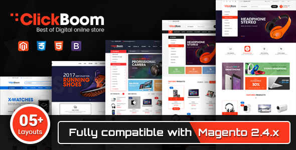 ClickBoom – Responsive Magento 2 Theme for Digital/Fashion Online Shop