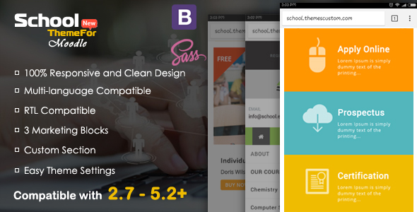 School – Exclusive Moodle Theme