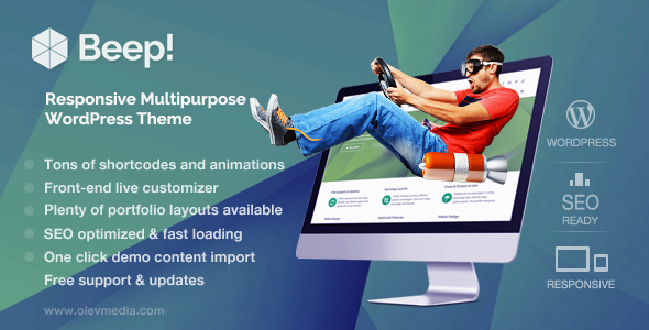 Beep! – Responsive Multi-Purpose WordPress Theme