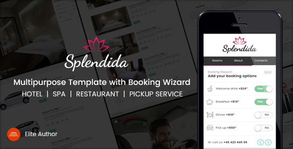 Splendida – Multipurpose template with Booking Wizard