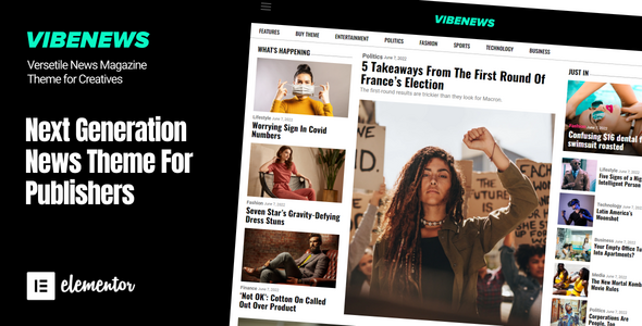 Vibenews – Newspaper & Magazine WordPress Theme