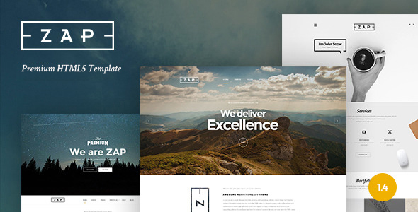 ZAP – Multi-Purpose HTML5 Template