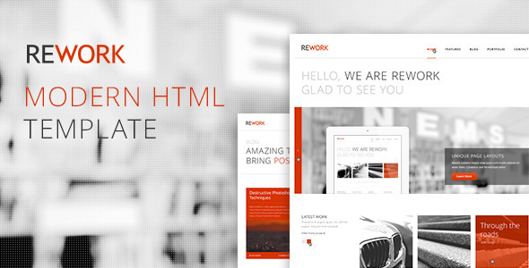 REWORK – Responsive HTML5/CSS3 Template