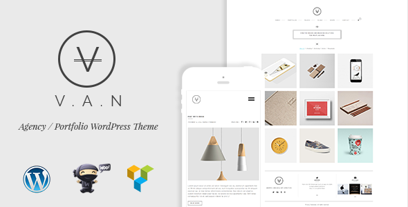 VAN – Minimalist Agency, Photo Gallery Shop Theme