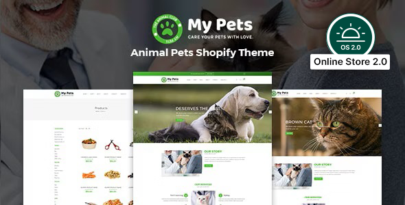 My Pets – Pet Sitter, Pet Shop, Animal Care Shopify Theme