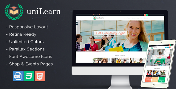 UniLearn – Education and Courses Template