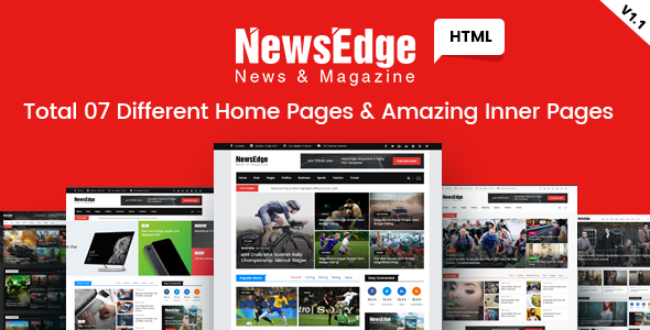 NwsEdge – News & Magazine HTML Template