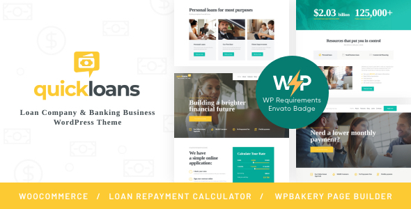 QuickLoans – Loan Company & Bank WordPress Theme