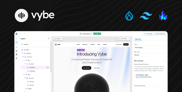 Vybe – Multipurpose Drupal 11 Theme