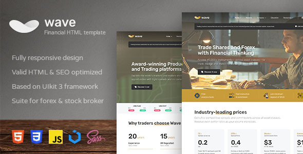 Wave – Finance and Investment HTML Template