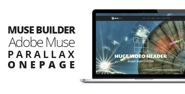 Muse Builder – Parallax OnePage Muse Template