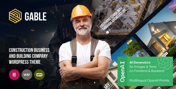 Gable – Building, Construction & Handyman WordPress Theme