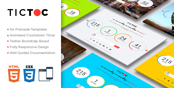 TICTOC – Coming Soon Countdown Template