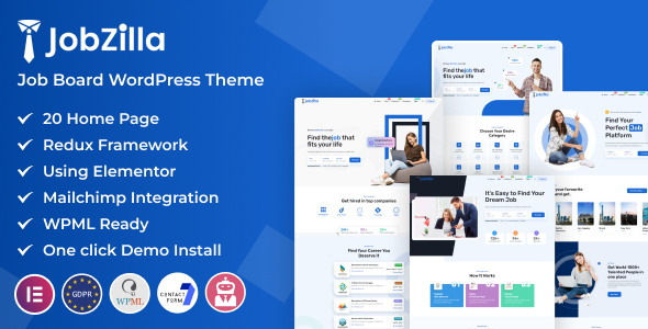 JobZilla – Job Board WordPress Theme