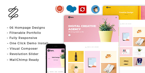 Zien – Portfolio WordPress Theme