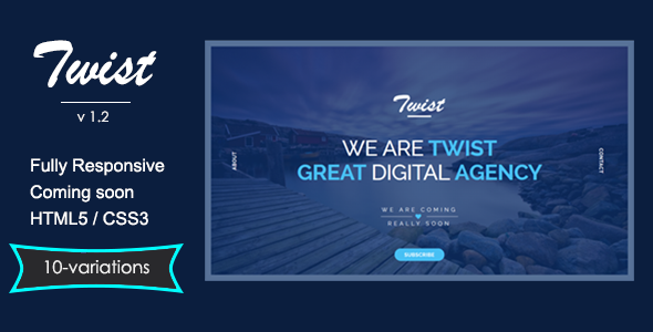 TWIST – Responsive Coming Soon Page