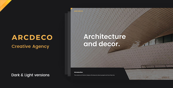 Arcdeco – Creative Agency HTML5 Template