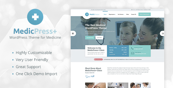 MedicPress – Medical WordPress Theme for Clinics and Private Doctors