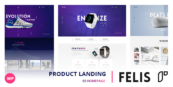 Felis – WordPress Product Landing Page