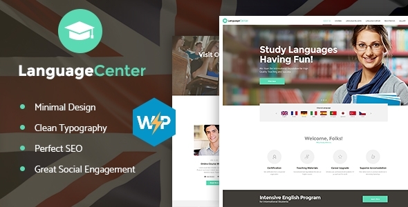 Language Center – Online Courses & Education WordPress Theme