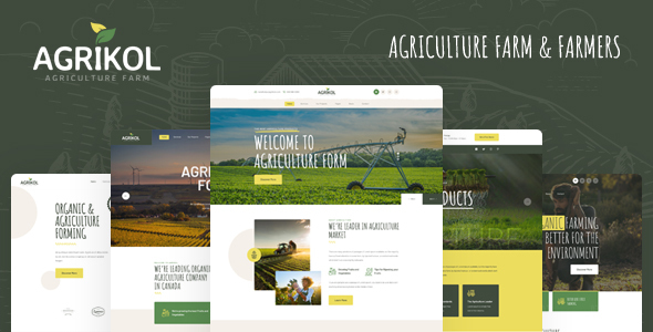 Agrikol – HTML Template For Agriculture Farm & Farmers