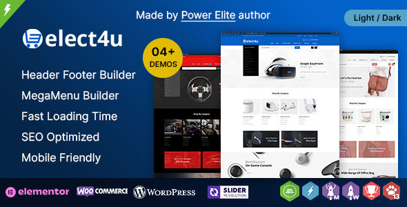 Elect4u WP – Multipurpose WooCommerce Responsive Theme