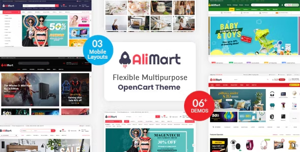 AliMart – Multipurpose OpenCart 3 Marketplace theme ( 6 Designs Updated!)