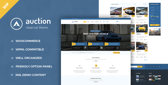 Auction – Car Dealer WooCommerce WordPress Theme