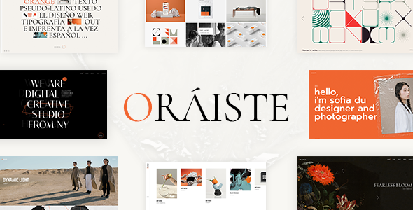 Oráiste – Creative Portfolio Elementor WordPress Theme