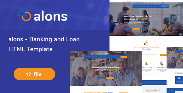Alons – Banking and Loan HTML Template