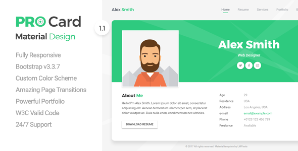 ProCard – vCard Template