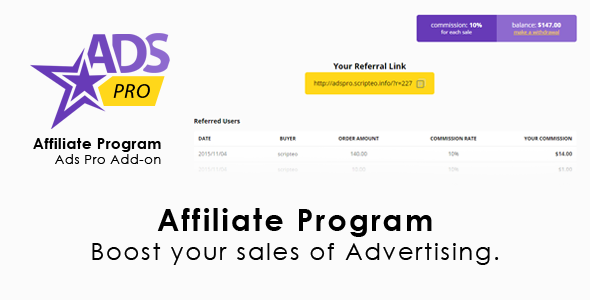 Ads Pro Add-on – WordPress Affiliate Program