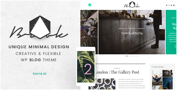 Brook – Light & Responsive WordPress Blog Theme