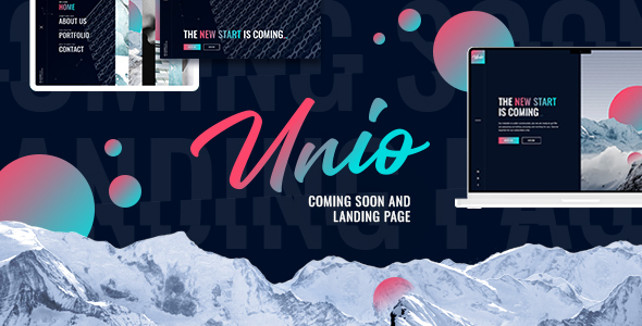 Unio – Coming Soon & Landing Page Template