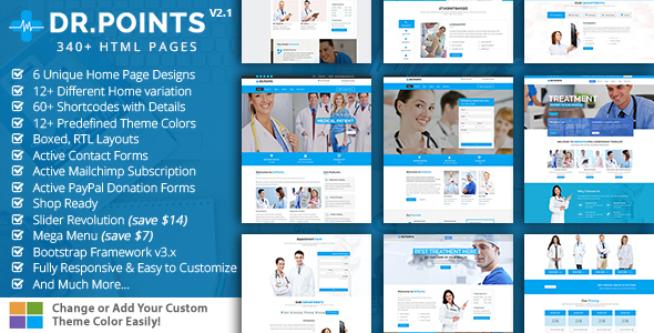 Drpoints – Medical Health HTML Template