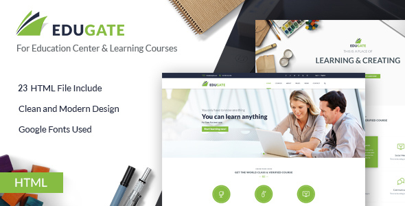 Education HTML Template – EduGate
