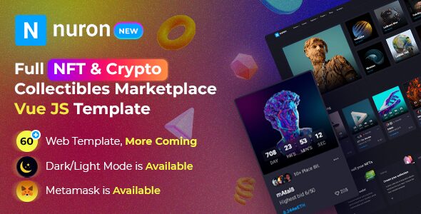 Nuron – NFT Vue JS Template