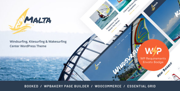 Malta – Surfing, Kitesurfing & Water Sports WordPress Theme